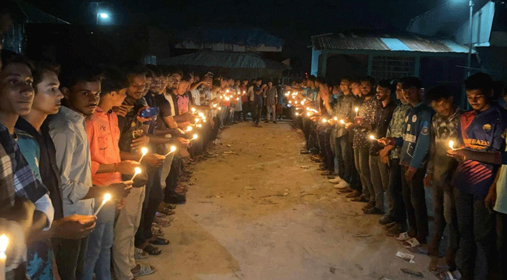 ৭০‍‍`র ঘূর্ণিঝড়ে নিহতদের স্মরণে মোমবাতি প্রজ্জ্বলন