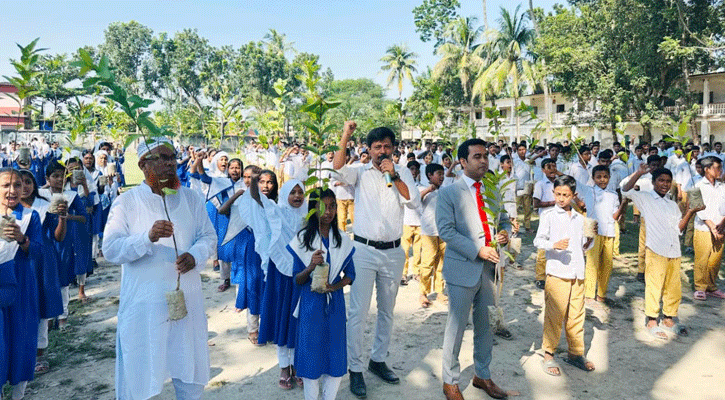 মাদক ও বাল্য বিবাহকে না বলে শপথ নিলো নওগাঁর ৬শ শিক্ষার্থী