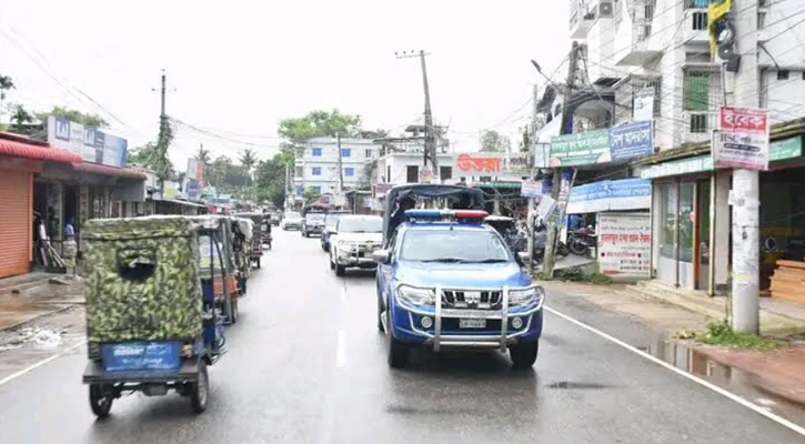 শেরপুর জেলা পুলিশ কর্তৃক আইনশৃঙ্খলা ও নিরাপত্তা নিশ্চিতে টহল