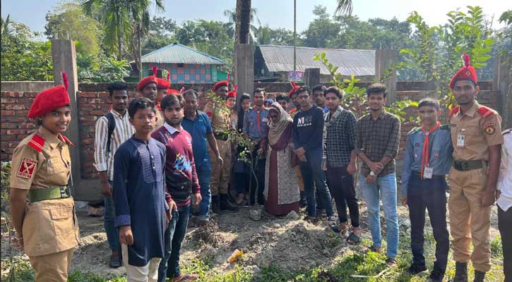 বাউফলে ছাত্র দলের উদ্যোগে বৃক্ষ রোপন