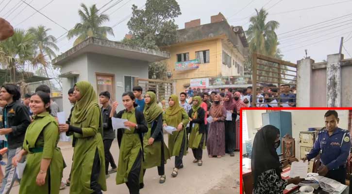 বাউফলকে অপরাধমুক্ত রাখতে শিক্ষার্থীদের থানায় গণঅভিযোগ