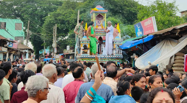 নালিতাবাড়ীতে  হিন্দুধর্মালম্বীদের জগন্নাথদেবের রথযাত্রা অনুষ্ঠিত