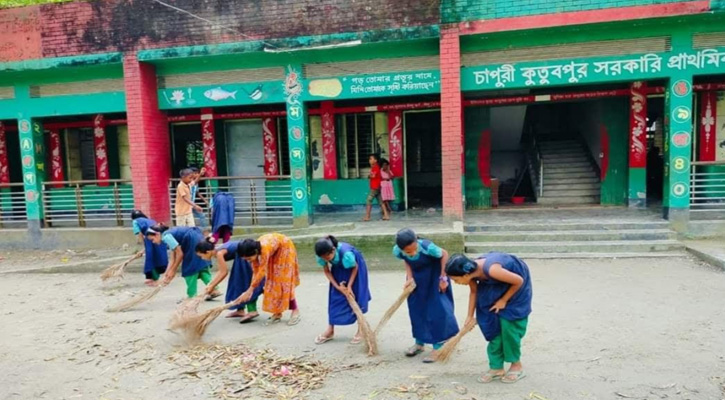 কেন্দুয়ায় একযোগে ১৮২ প্রাথমিক বিদ্যালয়ে পরিষ্কার পরিচ্ছন্নতা অভিযান