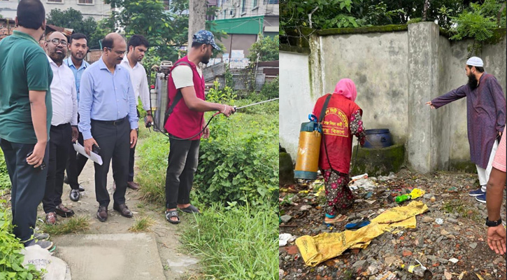 মশক নিয়ন্ত্রণে নিয়মিত কার্যক্রমের পাশাপাশি ডিএসসিসির ১০ ওয়ার্ডে চিরুনি অভিযান