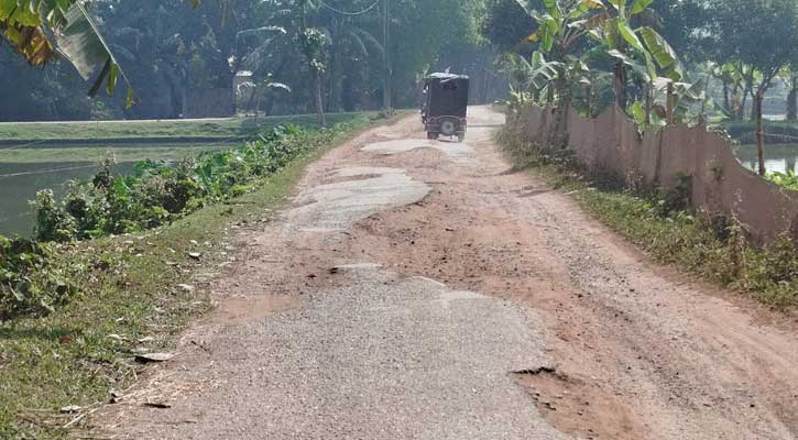 কেন্দুয়া-মদন সড়কের বেহাল দশা, ভোগান্তিতে এলাকাবাসী