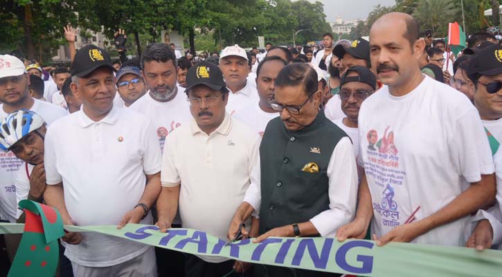 ডিএনসিসির উদ্যোগে রাজধানীতে ১৫শ সাইকেলের শোভাযাত্রা