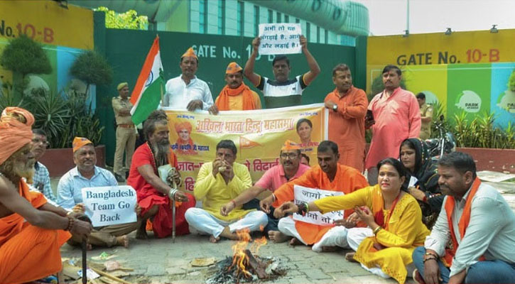 বাংলাদেশ-ভারত ম্যাচ বন্ধে ধর্মঘটের ডাক দিলো হিন্দু মহাসভা