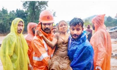 কেরালায় ভূমিধসের ৭২ ঘন্টা পর ৪ জনকে জীবিত উদ্ধার