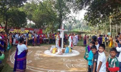 শেরপুরে গারোদের দু’দিনব্যাপী ‘ওয়ানগালা’ উৎসব উদযাপন