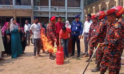 সরিষাবাড়ীতে ভূমিকম্প ও অগ্নিকাণ্ড বিষয়ক মহড়া অনুষ্ঠিত