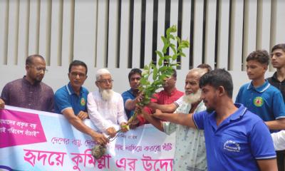 হৃদয়ে কুমিল্লা সংগঠনের উদ্যোগে  বৃক্ষরোপণ ও বিতরণ