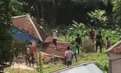 কালিয়াকৈরে মন্দিরে হামলা, প্রতিবাদে মহাসড়ক অবরোধ