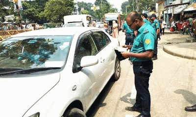 রাজধানীতে পৌনে ১ কোটি টাকা জরিমানা ট্রাফিক পুলিশের