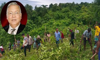 সাবেক কৃষিমন্ত্রীর দখলে থাকা কমলগঞ্জের লাউয়াছড়া বনের পাঁচ একর জায়গা উদ্ধার