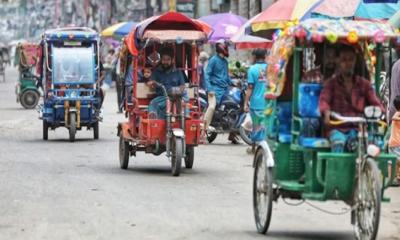 রাজধানীতে ১৯৯৬২ ব্যাটারিচালিত রিকশার বিরুদ্ধে ব্যবস্থা