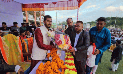 পটুয়াখালী গলাচিপায় গন অধিকার পরিষদের সভাপতি ভিপি নূরকে গন সংবর্ধনা