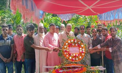 সাবেক অর্থমন্ত্রী সাইফুর রহমানের মাজারে শ্রীমঙ্গল উপজেলা বিএনপি’র শ্রদ্ধা