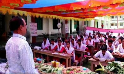 ঝালকাঠির নলছিটিতে খাদ্য ভিত্তিক  পুষ্টি বিষক মেলা ও  ক্যাম্পেইন