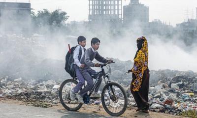 দূষিত শহরের তালিকায় শীর্ষে ঢাকা