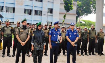 ভাঙ্গুড়ায় পূজা মণ্ডপের নিরাপত্তায় আনসার-ভিডিপি মোতায়েন