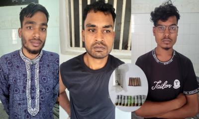 সাভারে গুলি-জাল টাকা ও হেরোইনসহ আটক ৩