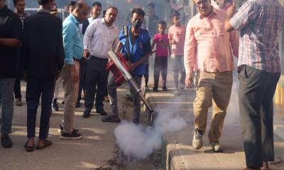 ডিএনসিসির সপ্তাহব্যাপী বিশেষ মশক নিধন কার্যক্রম সম্পন্ন