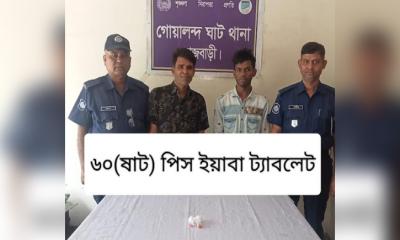 দৌলতদিয়া যৌনপল্লী থেকে ইয়াবাসহ ২ মাদক কারবারি গ্রেপ্তার