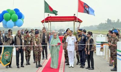 সম্মিলিত সমরাস্ত্র প্রদর্শনী প্রধানমন্ত্রীর উদ্বোধন