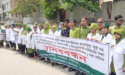 নার্সিং পেশা সংস্কারের দাবি, ন্যাশনাল ইনিস্টিউট অব নিউরোসায়েন্সস ও হাসপাতাল