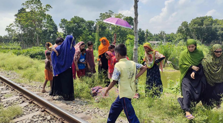 রাজবাড়ীতে ট্রেনে কাটা পড়ে নারীর মৃত্যু