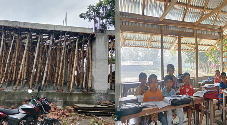 ঠিকাদারের গাফিলতি: ৫ বছরেও শেষ হয়নি বিদ্যালয়ের ভবন নির্মাণ