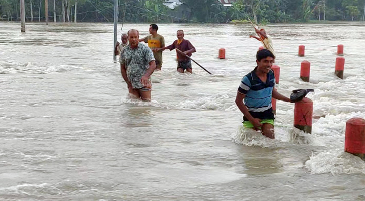 যমুনার পানি বিপৎসীমার ওপরে,পানিবন্দী ৫০ হাজার মানুষ