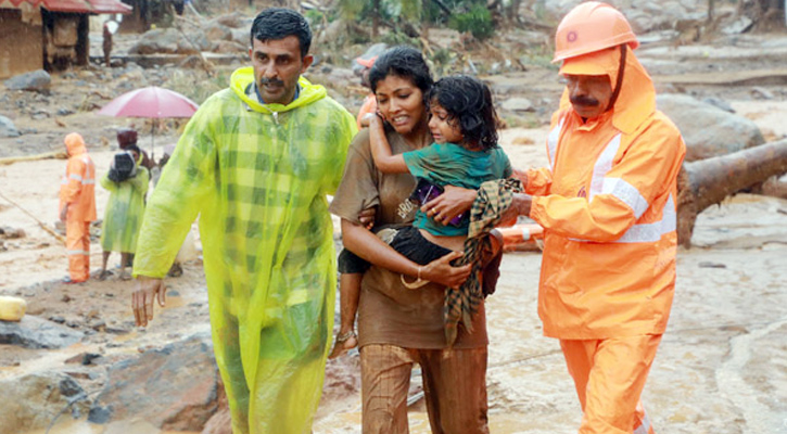 কেরালায় ভূমিধসে নিহত বেড়ে ১৫০