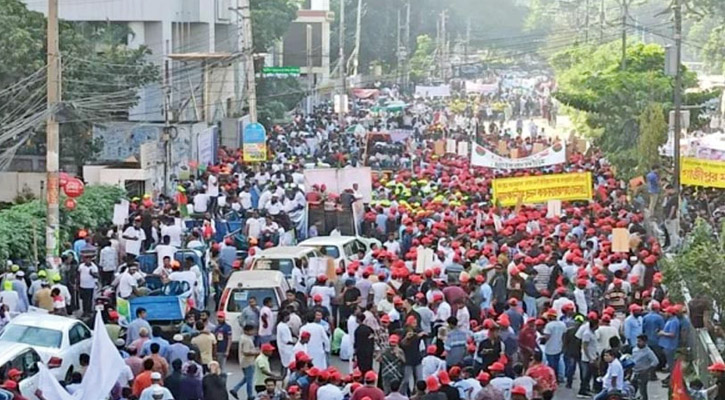 নয়াপল্টন থেকে র‍্যালি শুরু হলো বিএনপির