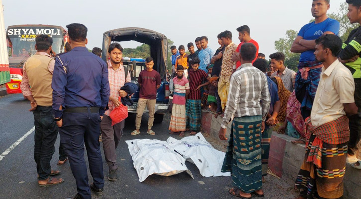 গুরুদাসপুরে  সড়ক দূর্ঘটনায় দুই মোটরসাইকেল আরোহী নিহত