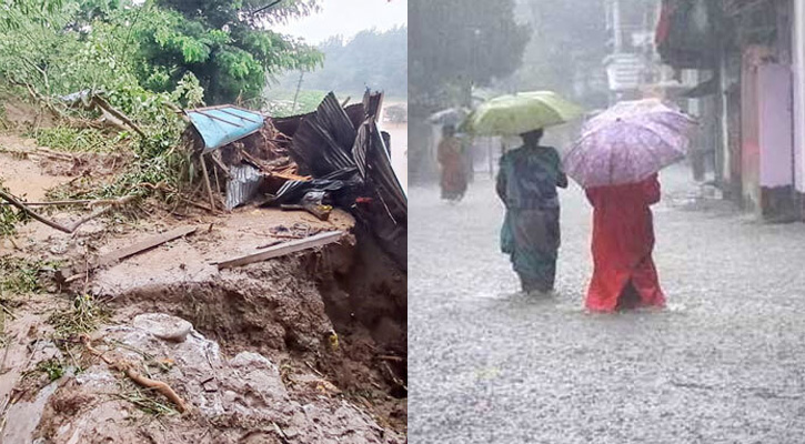 ৫ বিভাগে অতি ভারী বর্ষণ, পাহাড়ে ভূমিধসের শঙ্কা