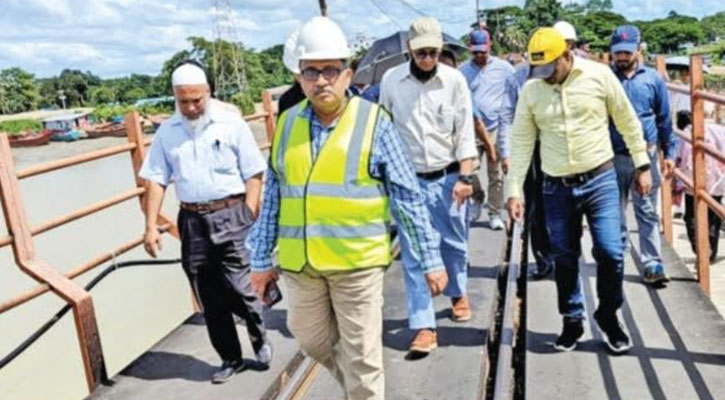 কালুরঘাট সেতু বোগ সারেনি গাড়ি চলবে এক মাস পর,বুয়েটের বিশেষজ্ঞ টিমের সেতু পরিদর্শন