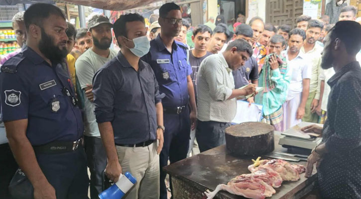 সলঙ্গায় ভোক্তা অধিকারের অভিযান,সাত প্রতিষ্ঠানকে জরিমানা