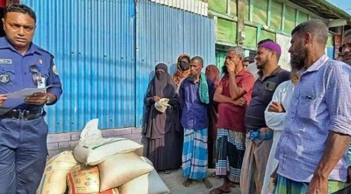 মনপুরায় ইউপি সদস্যের আত্মীয়ের কাছ থেকে ভিজিএফের চাল জব্দ